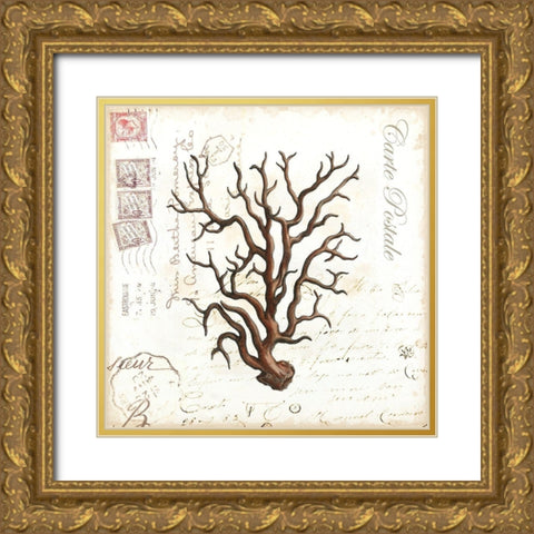 Small Romance du Mer I Gold Ornate Wood Framed Art Print with Double Matting by Vision Studio