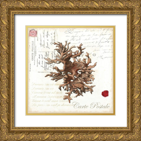 Small Romance du Mer III Gold Ornate Wood Framed Art Print with Double Matting by Vision Studio