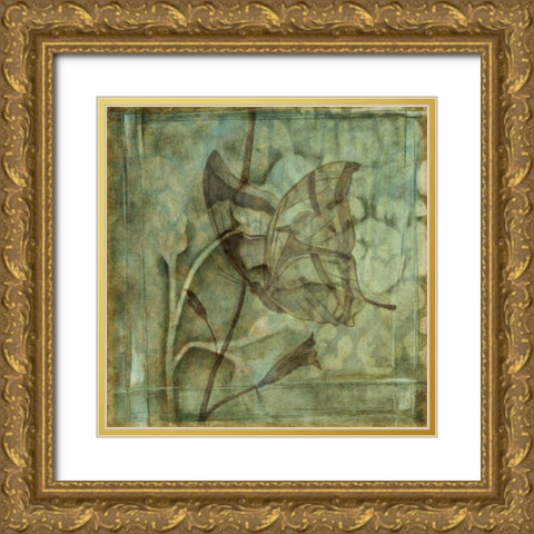 Small Ethereal Wings V Gold Ornate Wood Framed Art Print with Double Matting by Goldberger, Jennifer