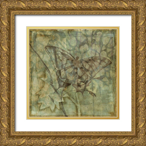 Small Ethereal Wings VI Gold Ornate Wood Framed Art Print with Double Matting by Goldberger, Jennifer