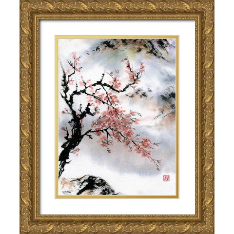 Longing Gold Ornate Wood Framed Art Print with Double Matting by Rae, Nan