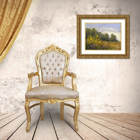 Big Tree Farm Gold Ornate Wood Framed Art Print with Double Matting by Weber, Mary Jean