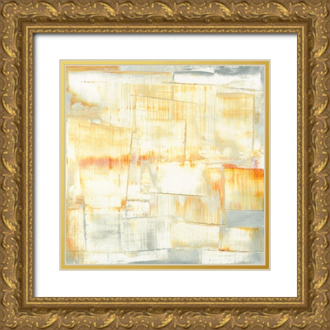 Techno I Gold Ornate Wood Framed Art Print with Double Matting by Gordon, Sharon