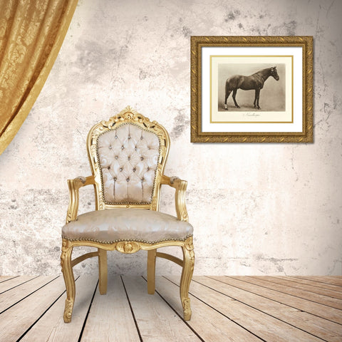 Nunthorpe Gold Ornate Wood Framed Art Print with Double Matting by Hailey, Clarence