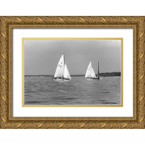 Ocean Breeze II Gold Ornate Wood Framed Art Print with Double Matting by DeNardo, Laura