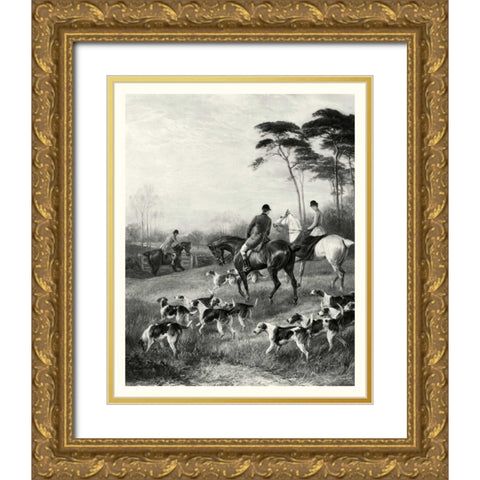 Homewards Gold Ornate Wood Framed Art Print with Double Matting by Lucas, Arthur