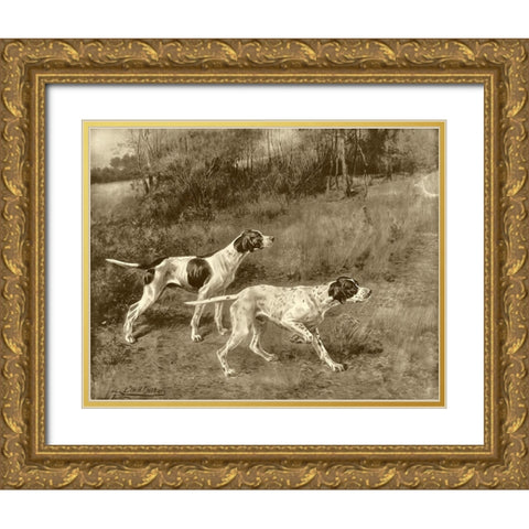 Rip Rap and Lad of Rush Gold Ornate Wood Framed Art Print with Double Matting by Osthaus, E.H.
