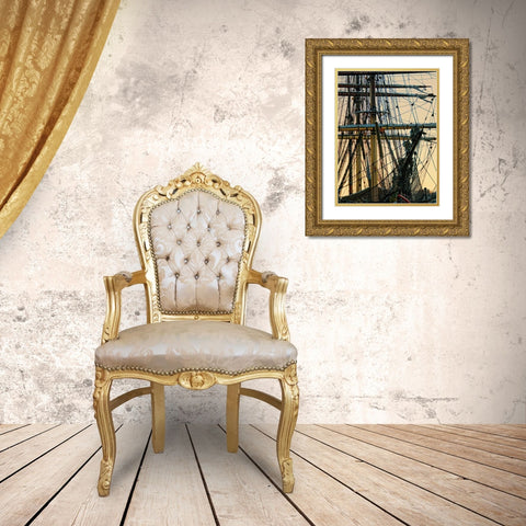 Rigging I Gold Ornate Wood Framed Art Print with Double Matting by Head, Danny