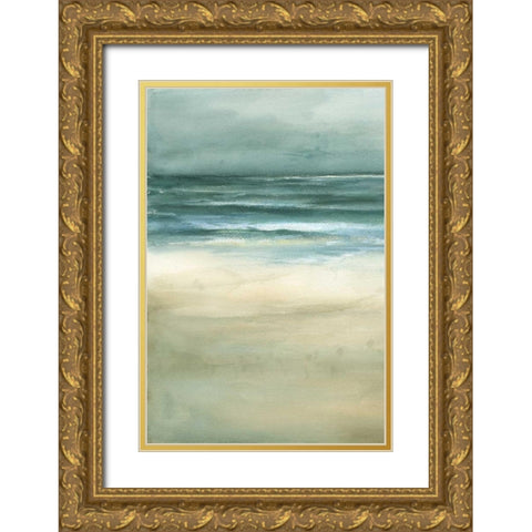 Tranquil Sea I Gold Ornate Wood Framed Art Print with Double Matting by Goldberger, Jennifer