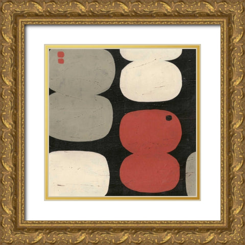 Figure Eight III Gold Ornate Wood Framed Art Print with Double Matting by Vess, June Erica