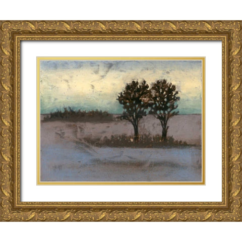 Rustic Meadow II Gold Ornate Wood Framed Art Print with Double Matting by Goldberger, Jennifer