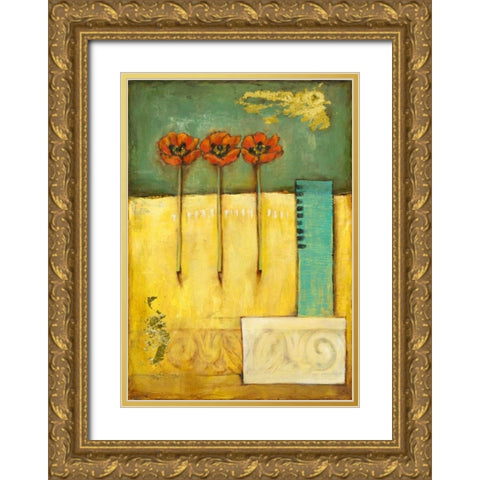 Gwens Dress I on FAP Gold Ornate Wood Framed Art Print with Double Matting by Goldberger, Jennifer