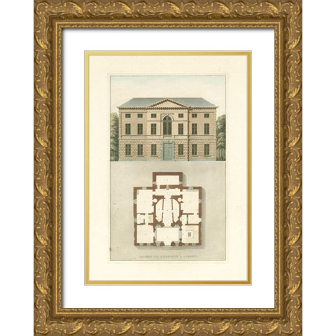 Architectural Detail I Gold Ornate Wood Framed Art Print with Double Matting by Vision Studio