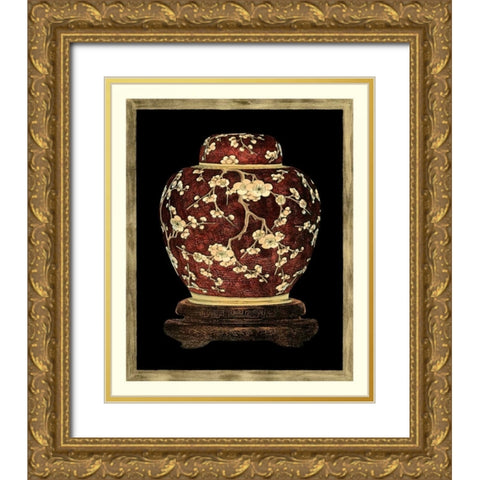 Ginger Jar II Gold Ornate Wood Framed Art Print with Double Matting by Vision Studio
