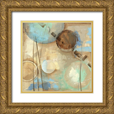 Celestial Study II Gold Ornate Wood Framed Art Print with Double Matting by Meagher, Megan