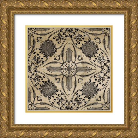 Intricate Detail I Gold Ornate Wood Framed Art Print with Double Matting by Vision Studio