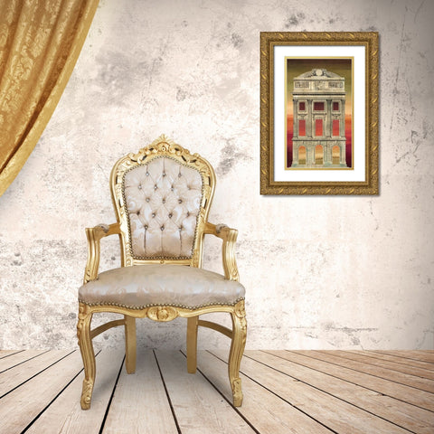 Architectural Illusion IV Gold Ornate Wood Framed Art Print with Double Matting by Vision Studio