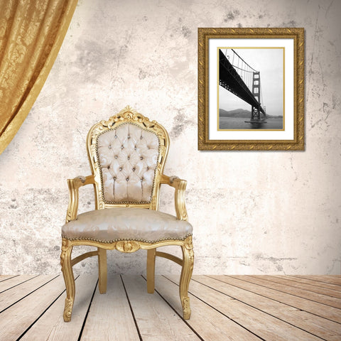 Golden Gate Bridge III Gold Ornate Wood Framed Art Print with Double Matting by Smith, Bradford