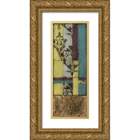 Jeweled Transom VI Gold Ornate Wood Framed Art Print with Double Matting by Goldberger, Jennifer