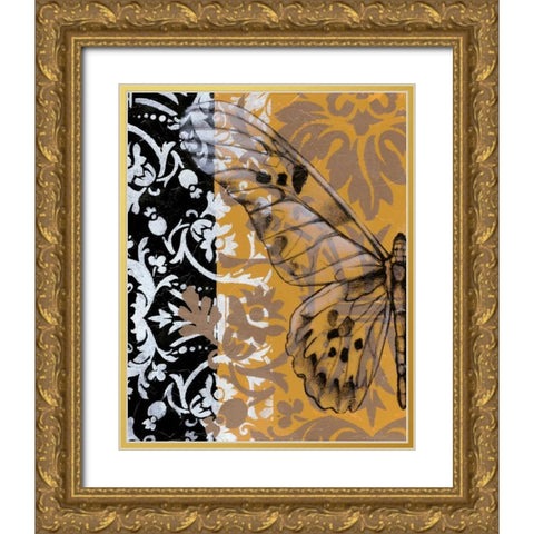Jarmans Dress I Gold Ornate Wood Framed Art Print with Double Matting by Goldberger, Jennifer