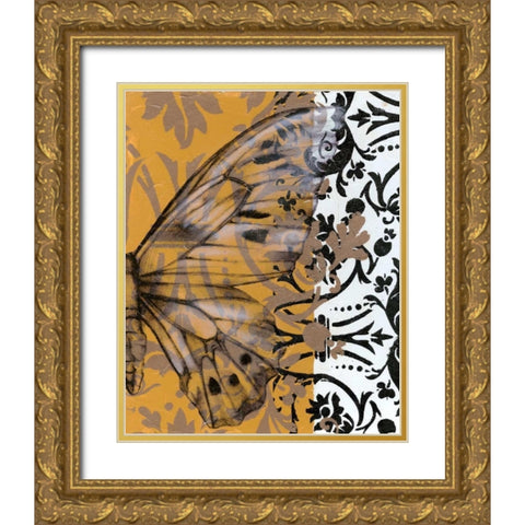 Jarmans Dress IV Gold Ornate Wood Framed Art Print with Double Matting by Goldberger, Jennifer