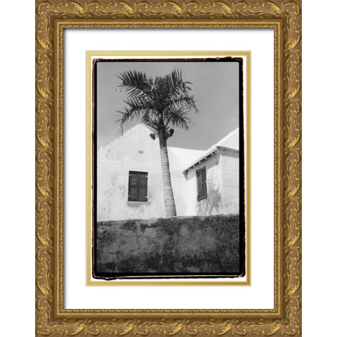 Bermuda Shade Gold Ornate Wood Framed Art Print with Double Matting by DeNardo, Laura