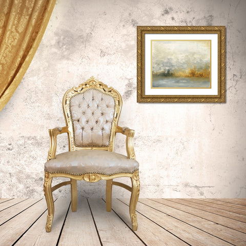 Low Country IV Gold Ornate Wood Framed Art Print with Double Matting by Gordon, Sharon