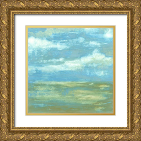 Cloud Striations I Gold Ornate Wood Framed Art Print with Double Matting by Goldberger, Jennifer