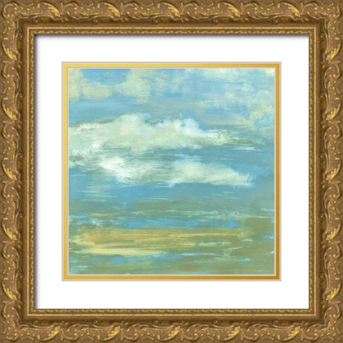 Cloud Striations II Gold Ornate Wood Framed Art Print with Double Matting by Goldberger, Jennifer