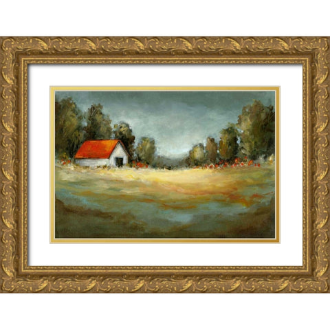 Forgotten Memories Gold Ornate Wood Framed Art Print with Double Matting by Long, Christina