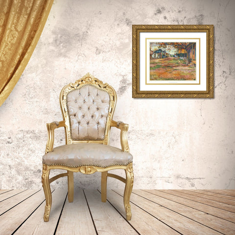 European Sketchbook V Gold Ornate Wood Framed Art Print with Double Matting by Abdy, Rowena Meeks