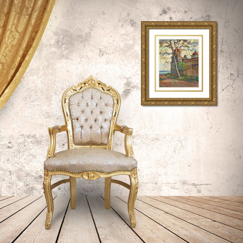 European Sketchbook VII Gold Ornate Wood Framed Art Print with Double Matting by Abdy, Rowena Meeks