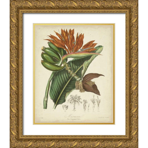 Twining Botanicals III Gold Ornate Wood Framed Art Print with Double Matting by Twining, Elizabeth