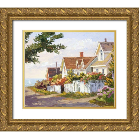 Balmy Spring Day Gold Ornate Wood Framed Art Print with Double Matting by Dertner, Erin