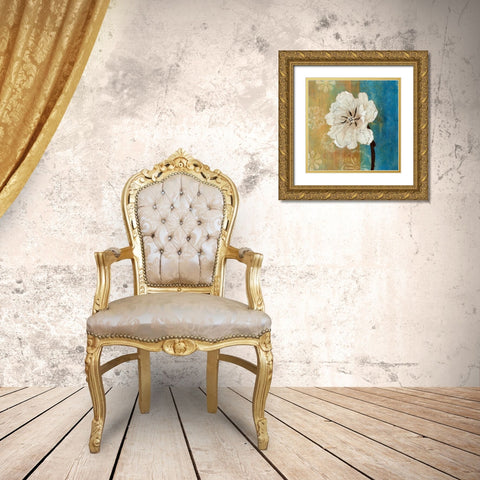 Full Bloom II Gold Ornate Wood Framed Art Print with Double Matting by Green-Aldridge, W.