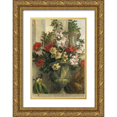 From the Garden Gold Ornate Wood Framed Art Print with Double Matting by Vision Studio