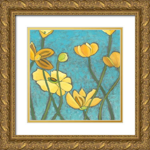 Eternal Sunshine I Gold Ornate Wood Framed Art Print with Double Matting by Zarris, Chariklia