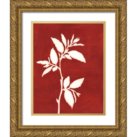 Four Seasons Foliage III Gold Ornate Wood Framed Art Print with Double Matting by Meagher, Megan
