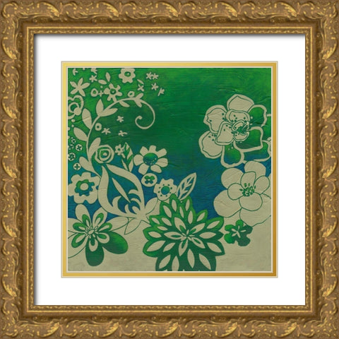 Kyoto Garden I Gold Ornate Wood Framed Art Print with Double Matting by Zarris, Chariklia