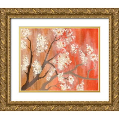 Mandarin Mist I Gold Ornate Wood Framed Art Print with Double Matting by Lam, Vanna