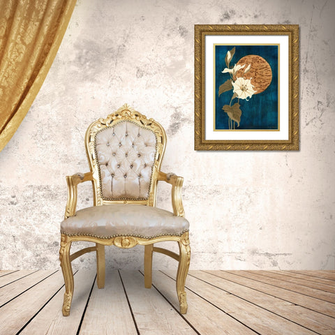 Moonlit Blossoms II Gold Ornate Wood Framed Art Print with Double Matting by Slocum, Nancy
