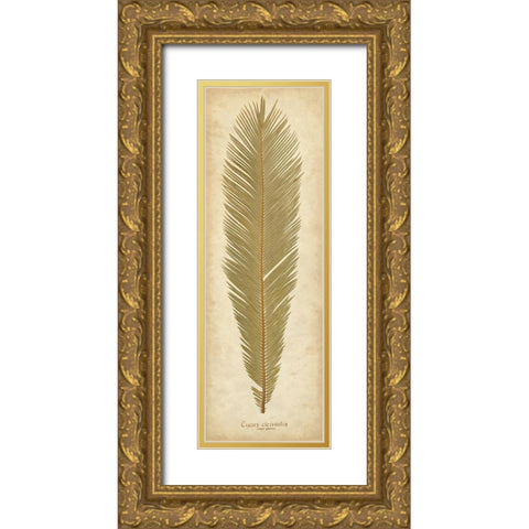 Sago Palm II Gold Ornate Wood Framed Art Print with Double Matting by Davis, Becky