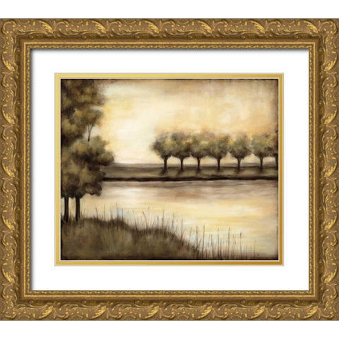 Waterside Revelry I Gold Ornate Wood Framed Art Print with Double Matting by Goldberger, Jennifer