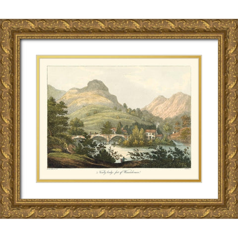 English Countryside III Gold Ornate Wood Framed Art Print with Double Matting by Wilkenson, Joseph