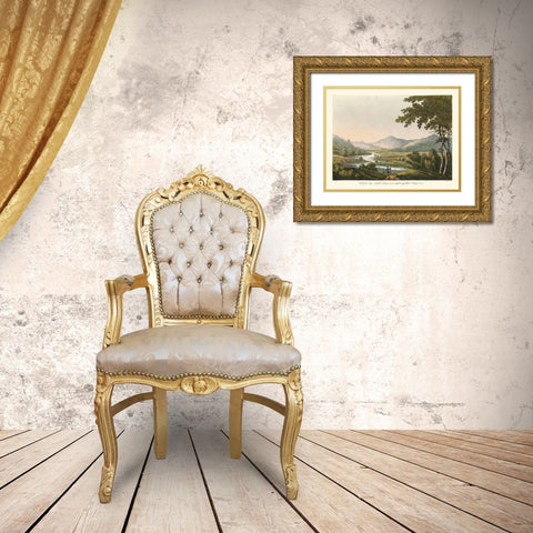 English Countryside IV Gold Ornate Wood Framed Art Print with Double Matting by Wilkenson, Joseph