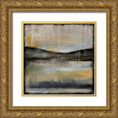 Misty Horizon II Gold Ornate Wood Framed Art Print with Double Matting by Goldberger, Jennifer