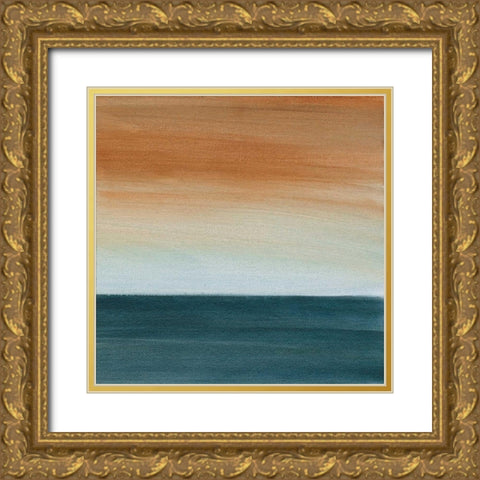 Coastal Vista VI Gold Ornate Wood Framed Art Print with Double Matting by Harper, Ethan