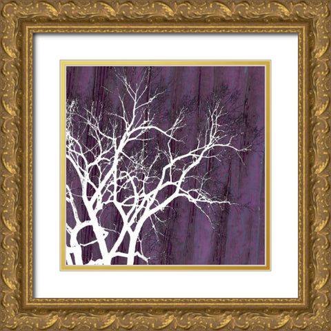 Aurora Silhouette II Gold Ornate Wood Framed Art Print with Double Matting by Ludwig, Alicia