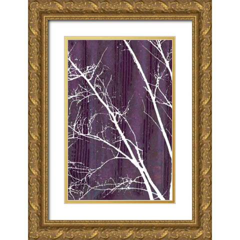 Aurora Silhouette III Gold Ornate Wood Framed Art Print with Double Matting by Ludwig, Alicia