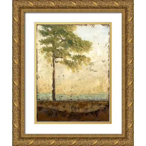 Soliloquy I Gold Ornate Wood Framed Art Print with Double Matting by Meagher, Megan